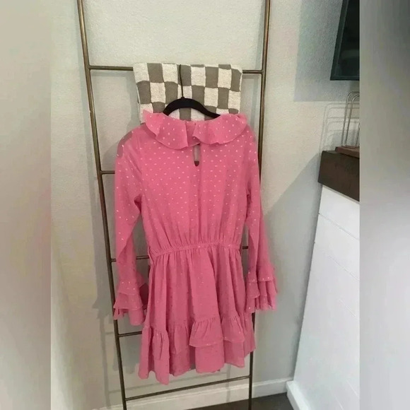 VICI PINK WITH SPECKLES DRESS SIZE XS (missing waist tie) - Picture 5 of 5